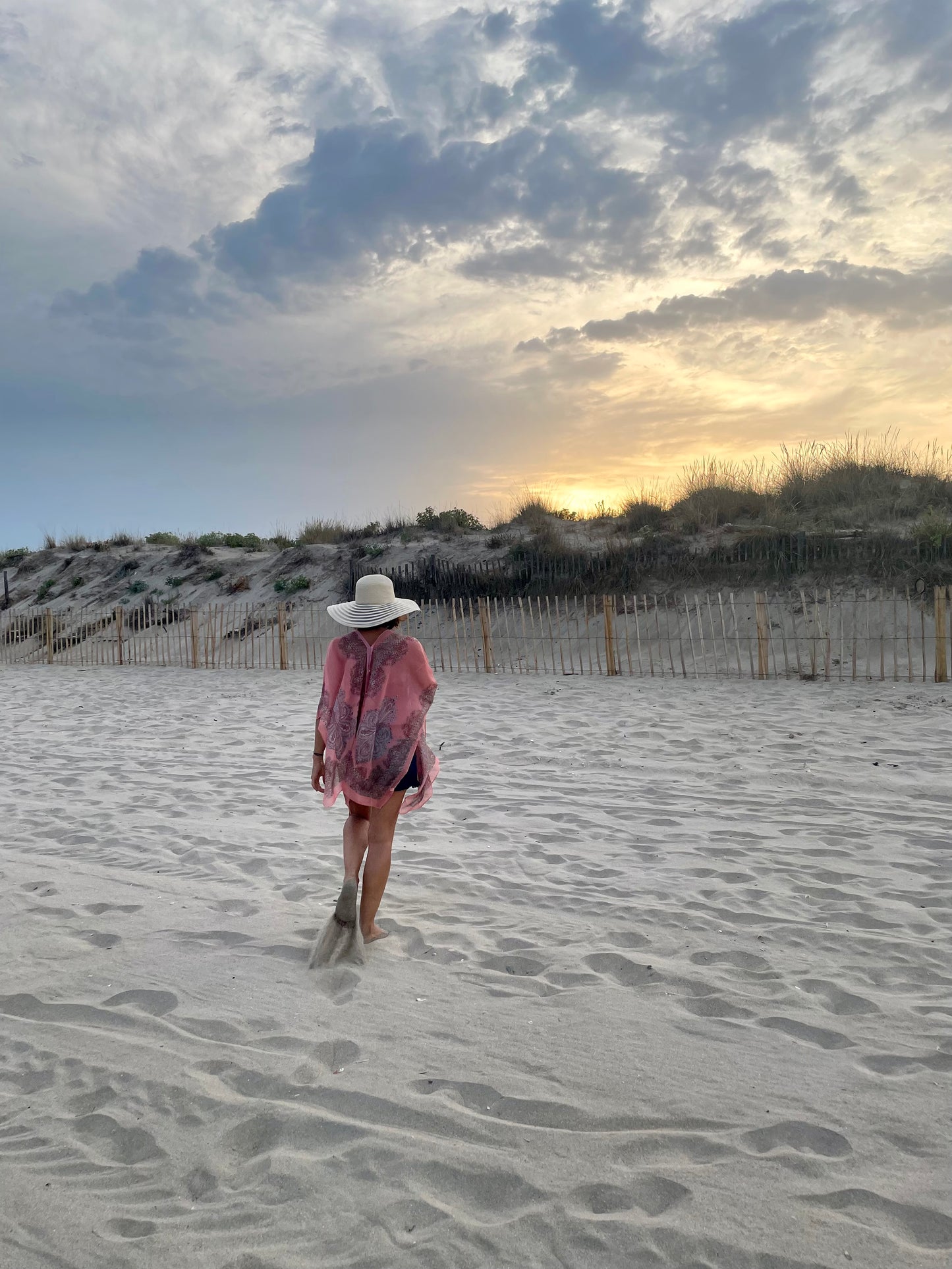 Cap de plage Rose Poudré